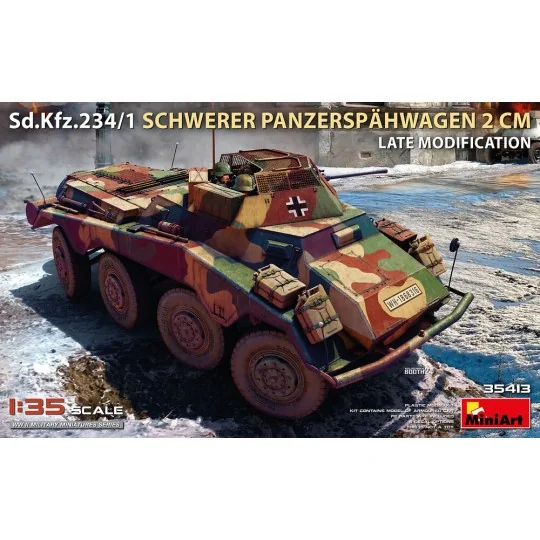 Sd.Kfz.234/1 Schwerer Panzersp?hwagen (2 cm). Late Mod, 1/35 - Mini... Sd.Kfz.234/1 Schwerer Panzersp?hwagen (2 cm). Late Mod, 1/35 - Mini...