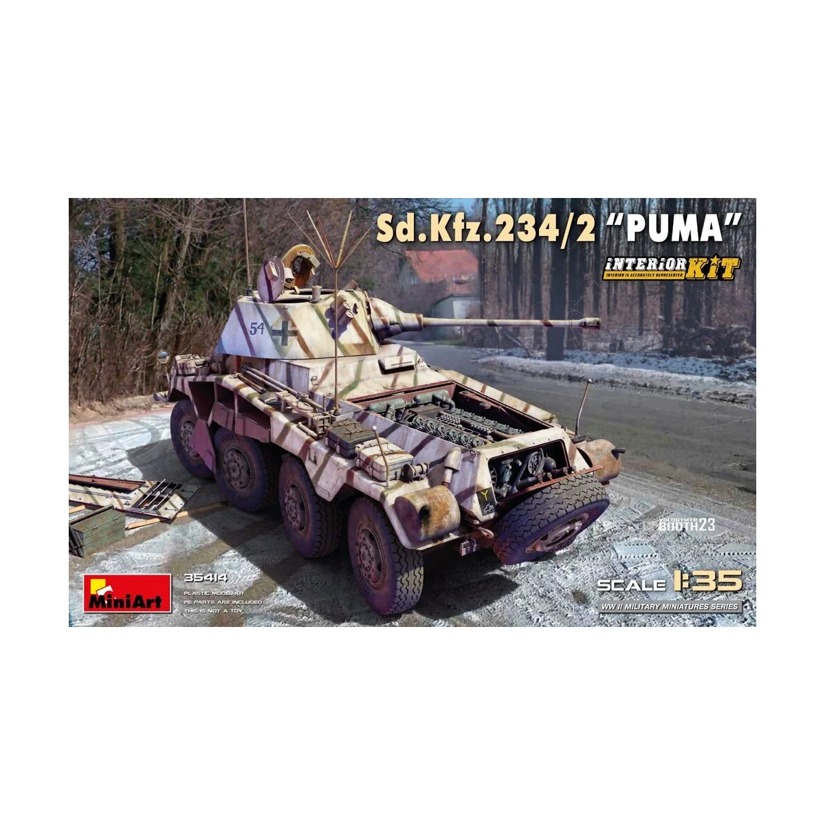 Sd.Kfz.234/2 “Puma”. Interior Kit, 1/35 - MiniArt 35414 Sd.Kfz.234/2 “Puma”. Interior Kit, 1/35 - MiniArt 35414
