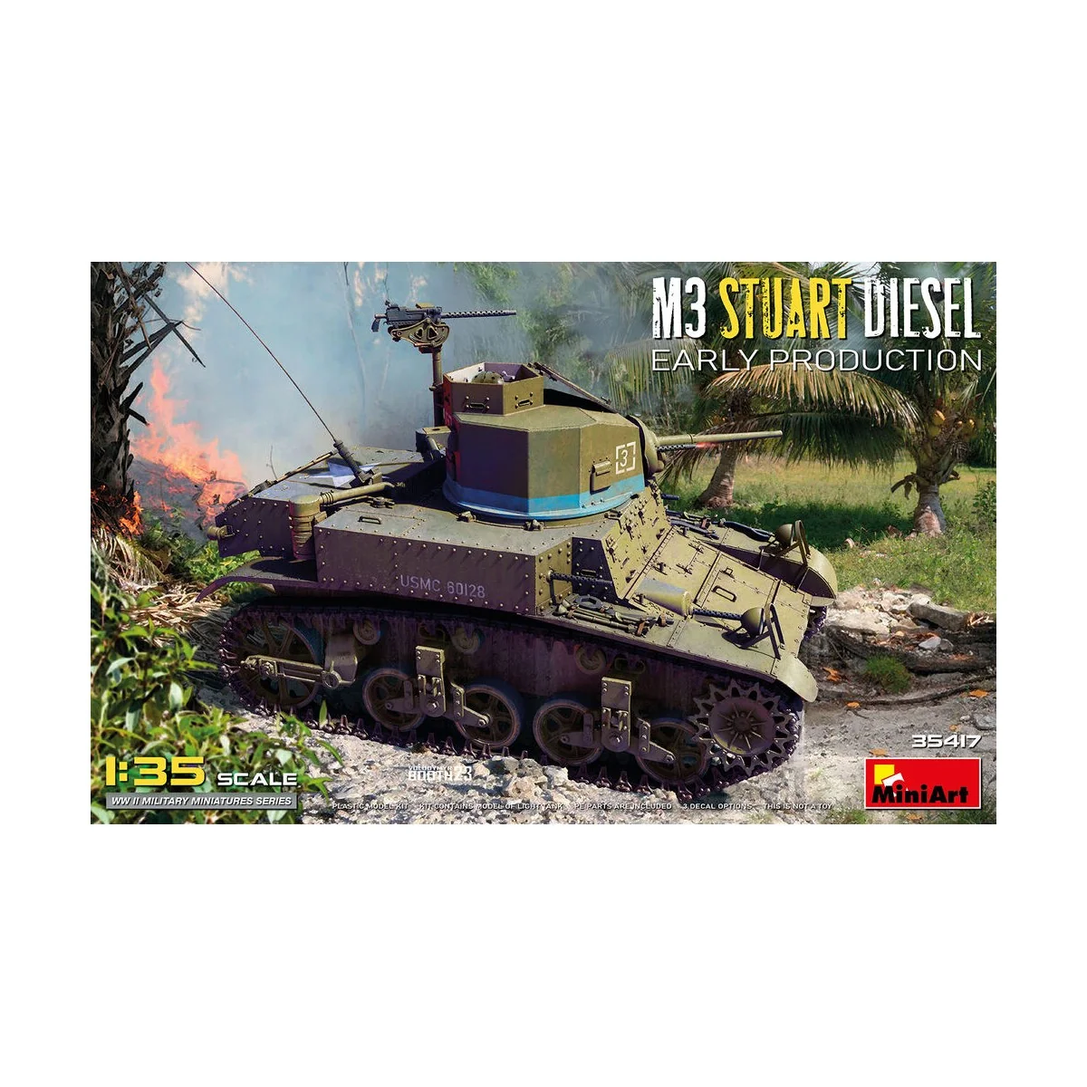M3 Stuart Diesel Early Prod., 1/35 - MiniArt 35417