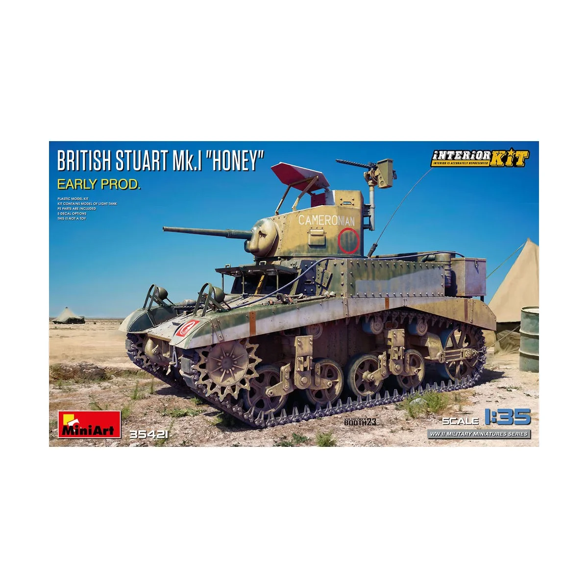 British Stuart Mk.I Honey Early Prod. Interior Kit, 1/35 - MiniArt ... British Stuart Mk.I Honey Early Prod. Interior Kit, 1/35 - MiniArt ...