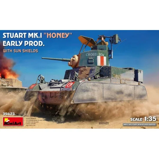 Stuart Mk.I Honey Early Prod. w/Sun Shields, 1/35 - MiniArt 35423