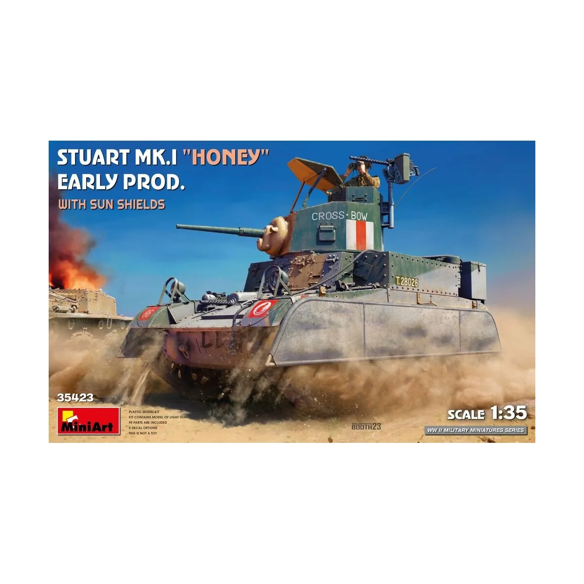 Stuart Mk.I Honey Early Prod. w/Sun Shields, 1/35 - MiniArt 35423