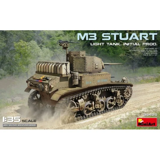 M3 Stuart Light Tank. Initial Prod., 1/35 - MiniArt 35425