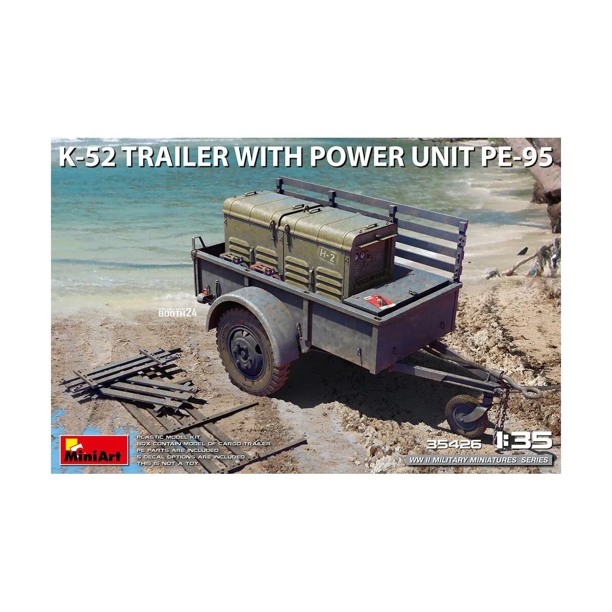K-52 Trailer w/Power Unit PE-95, 1/35 - MiniArt 35426