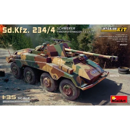 Sd.Kfz. 234/4 Schwerer Panzerspahwagen 7, 5 cm. Interior Kit, 1/35 ...