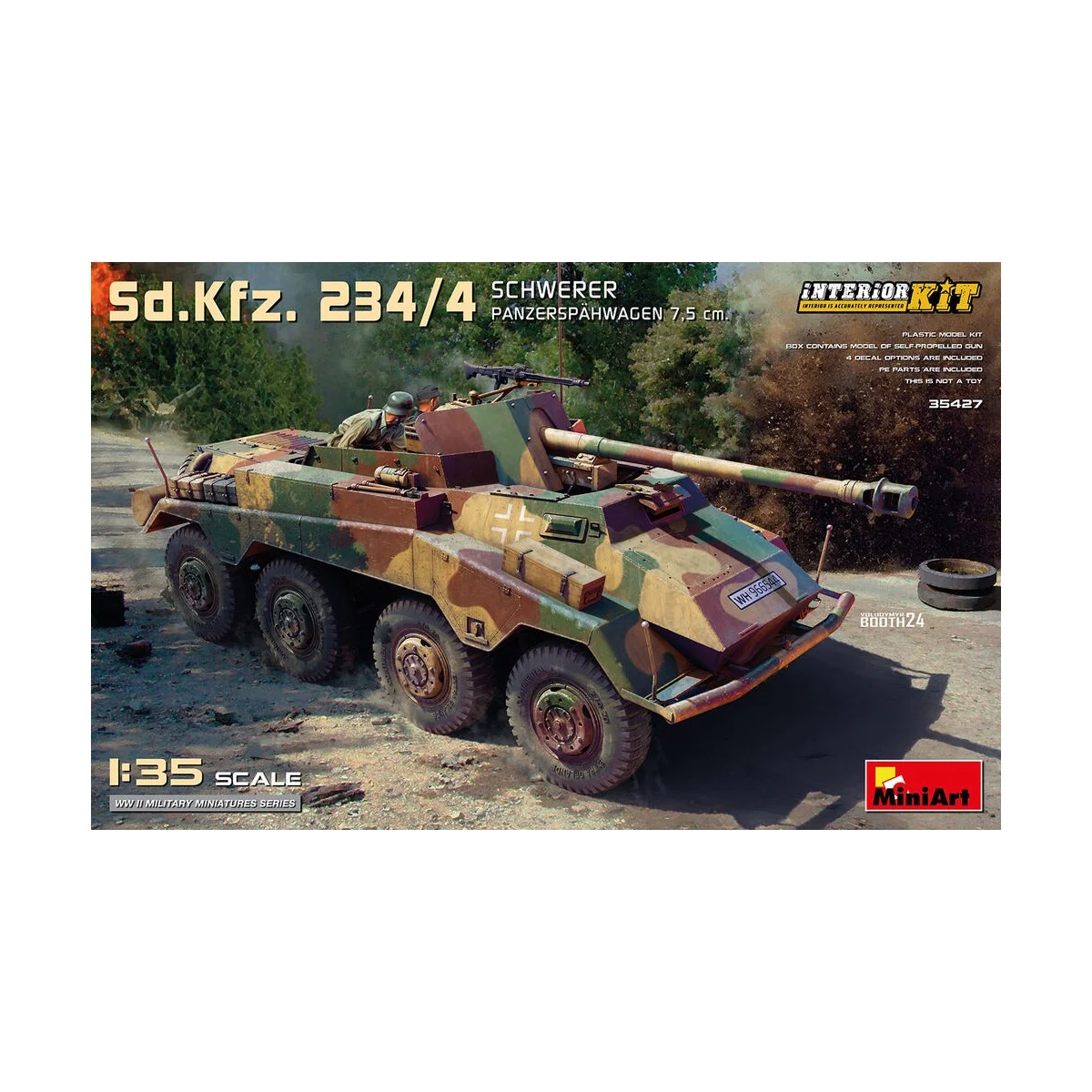 Sd.Kfz. 234/4 Schwerer Panzerspahwagen 7, 5 cm. Interior Kit, 1/35 ... Sd.Kfz. 234/4 Schwerer Panzerspahwagen 7, 5 cm. Interior Kit, 1/35 ...