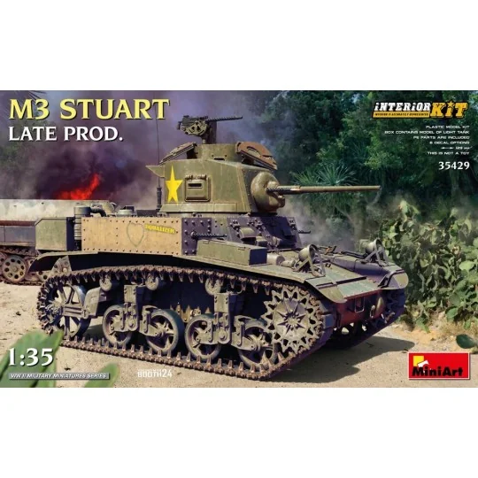 M3 Stuart Late Prod. Interior Kit, 1/35 - MiniArt 35429