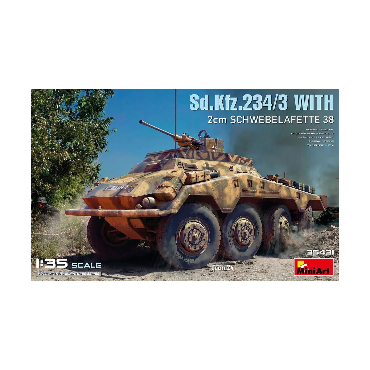Sd.Kfz.234/3 with 2cm Schwebelafette 38., 1/35 - MiniArt 35431