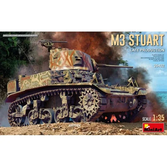 M3 Stuart Light Tank. Late Prod., 1/35 - MiniArt 35432