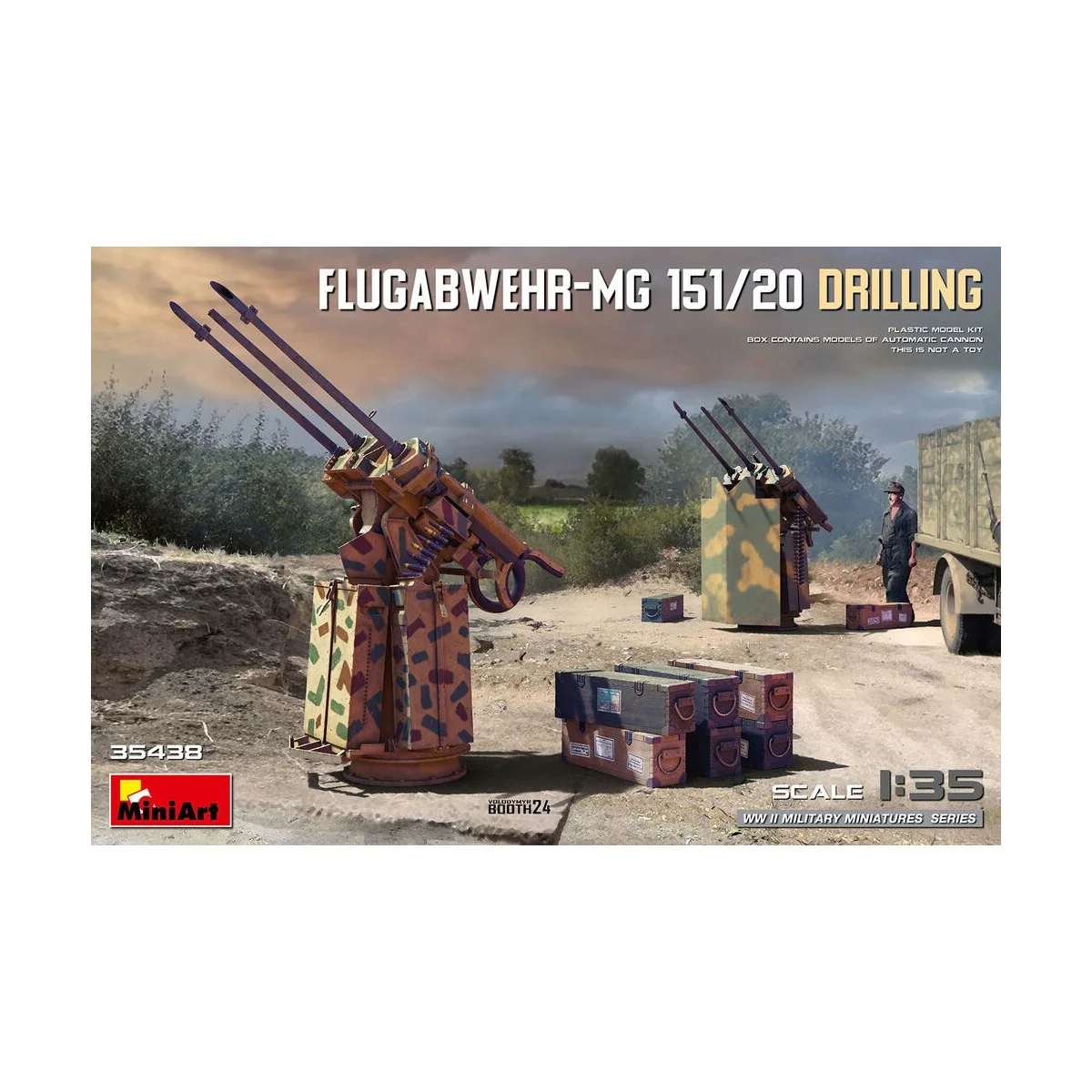 Flugabwehr-MG 151/20 Drilling, 1/35 - MiniArt 35438