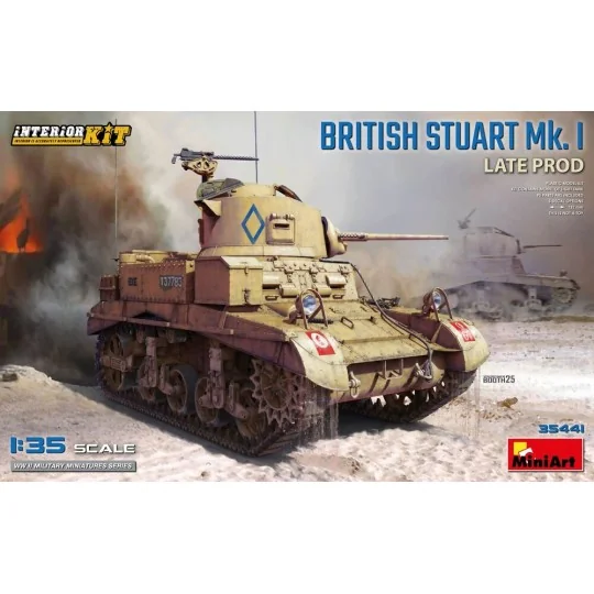 British Stuart Mk. I Late Prod. Interior Kit, 1/35 - MiniArt 35441
