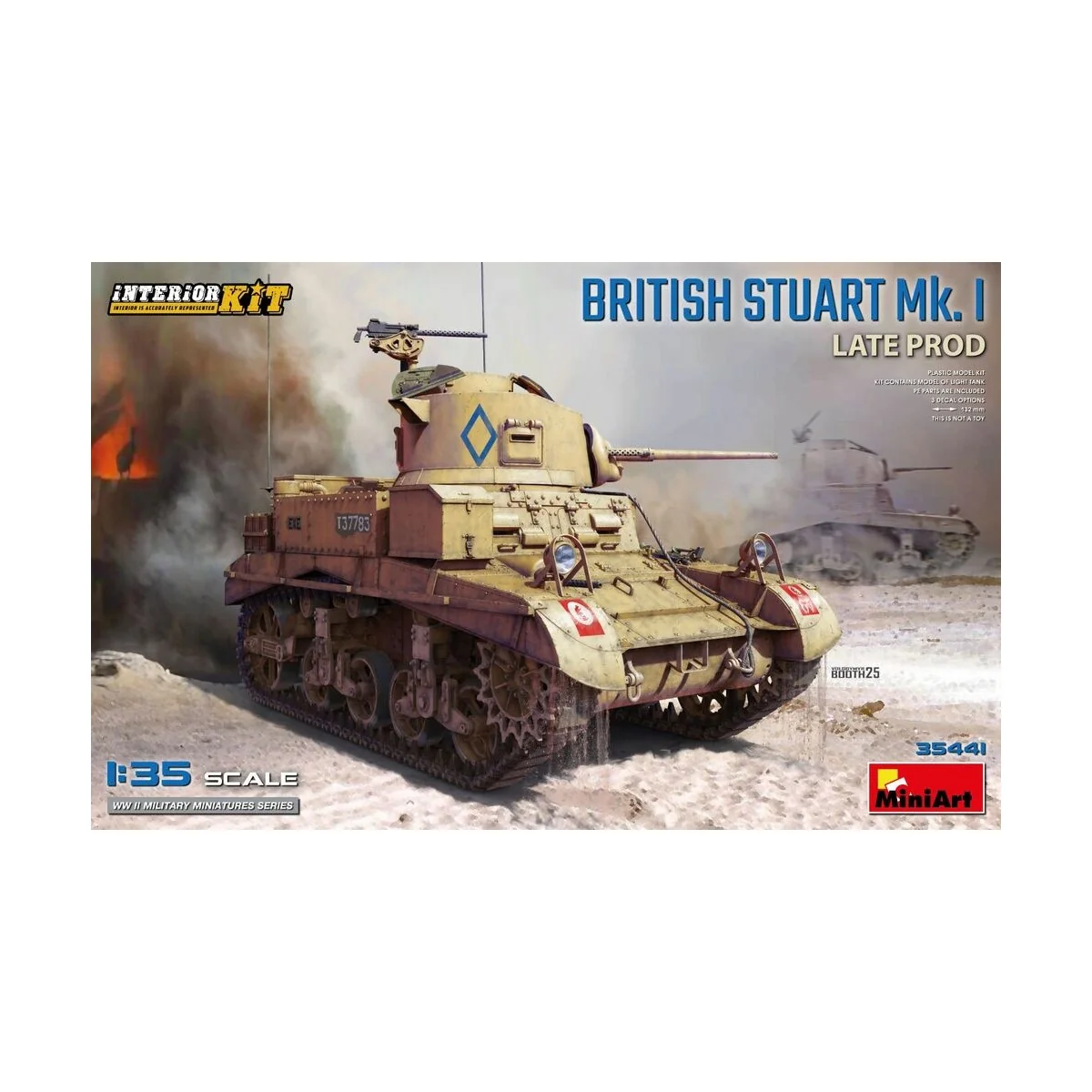 British Stuart Mk. I Late Prod. Interior Kit, 1/35 - MiniArt 35441
