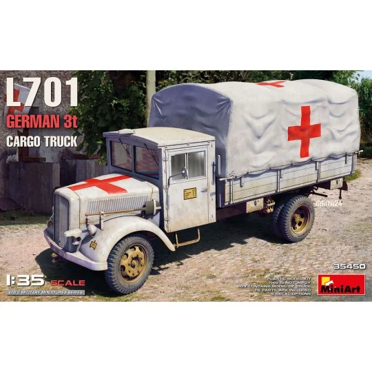 L701 German 3t Cargo Truck, 1/35 - MiniArt 35450 L701 German 3t Cargo Truck, 1/35 - MiniArt 35450