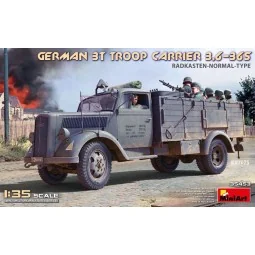 German 3t Troop Carrier 3, 6-36S Radkasten-Normal-Type, 1/35 - Mini...