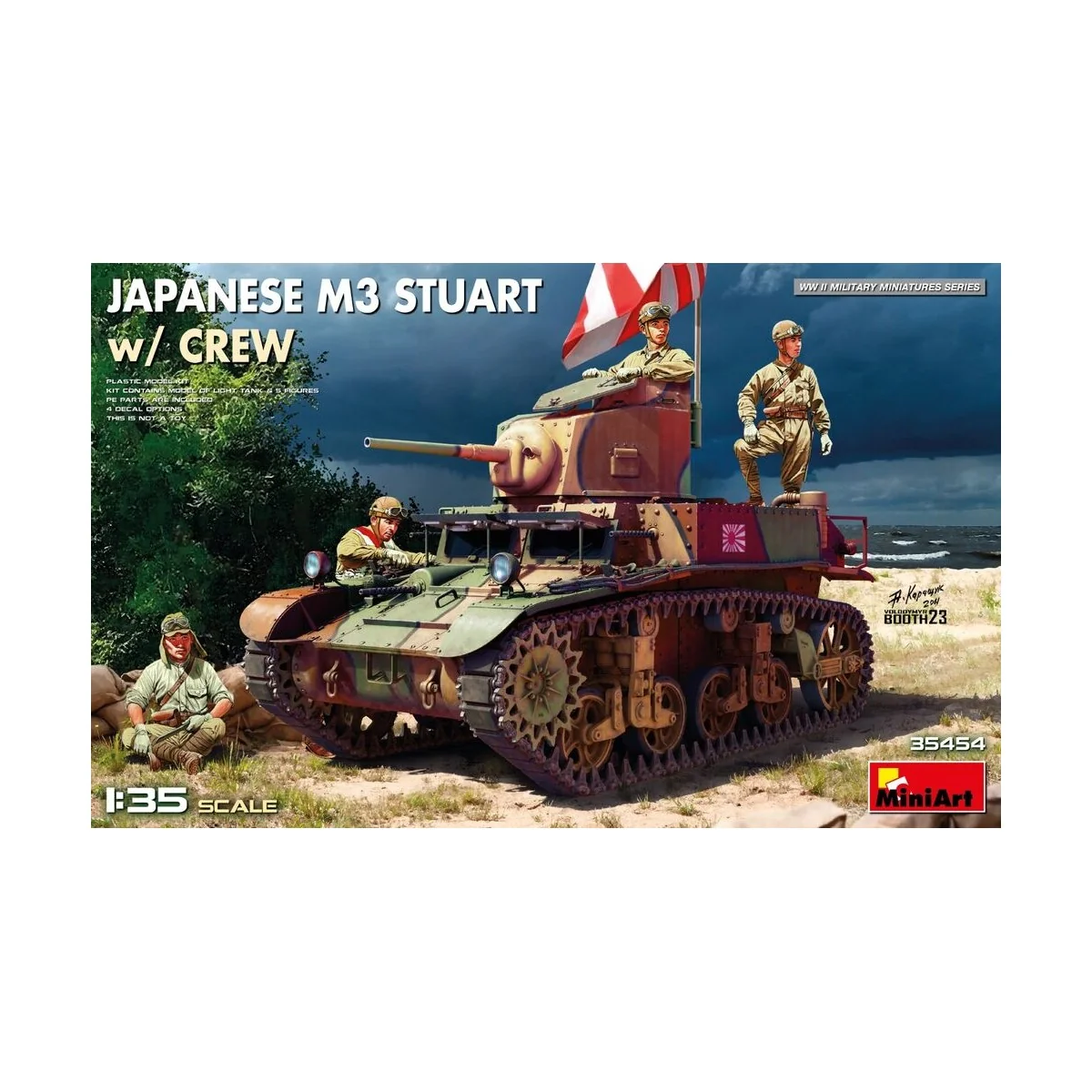 Japanese M3 Stuart w/ Crew, 1/35 - MiniArt 35454 Japanese M3 Stuart w/ Crew, 1/35 - MiniArt 35454