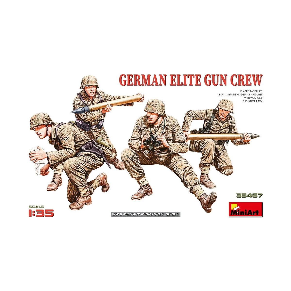 German Elite Gun Crew, 1/35 - MiniArt 35467 German Elite Gun Crew, 1/35 - MiniArt 35467