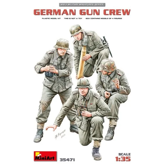 German Gun Crew, 1/35 - MiniArt 35471 German Gun Crew, 1/35 - MiniArt 35471