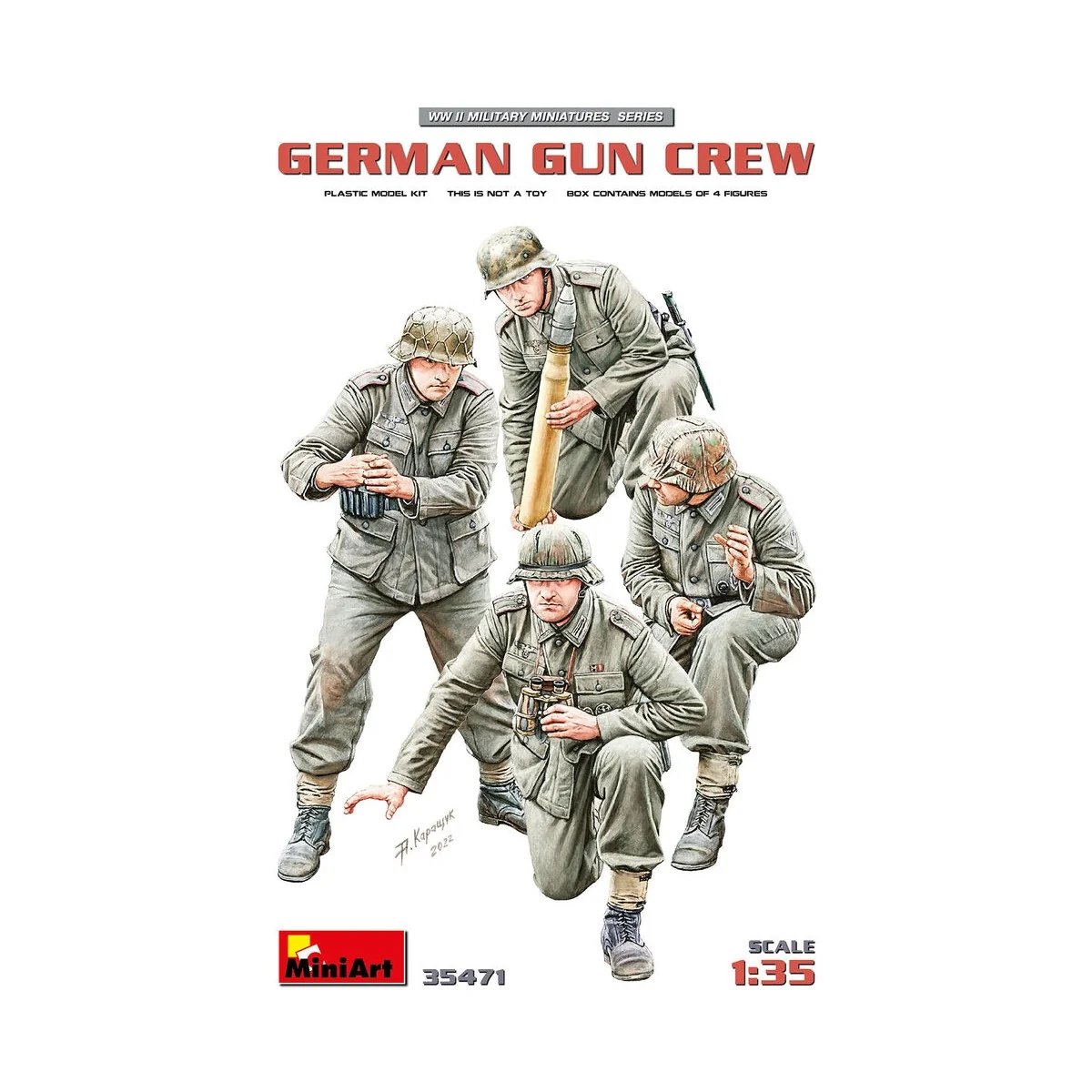 German Gun Crew, 1/35 - MiniArt 35471 German Gun Crew, 1/35 - MiniArt 35471