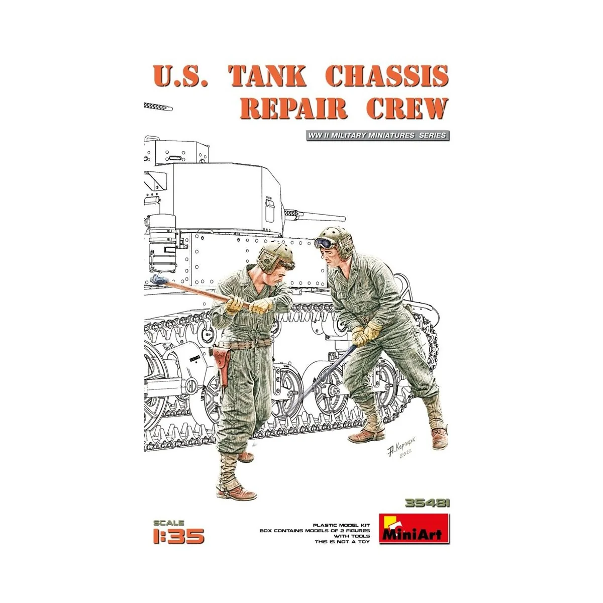 U.S. Tank Chassis Repair Crew, 1/35 - MiniArt 35481 U.S. Tank Chassis Repair Crew, 1/35 - MiniArt 35481