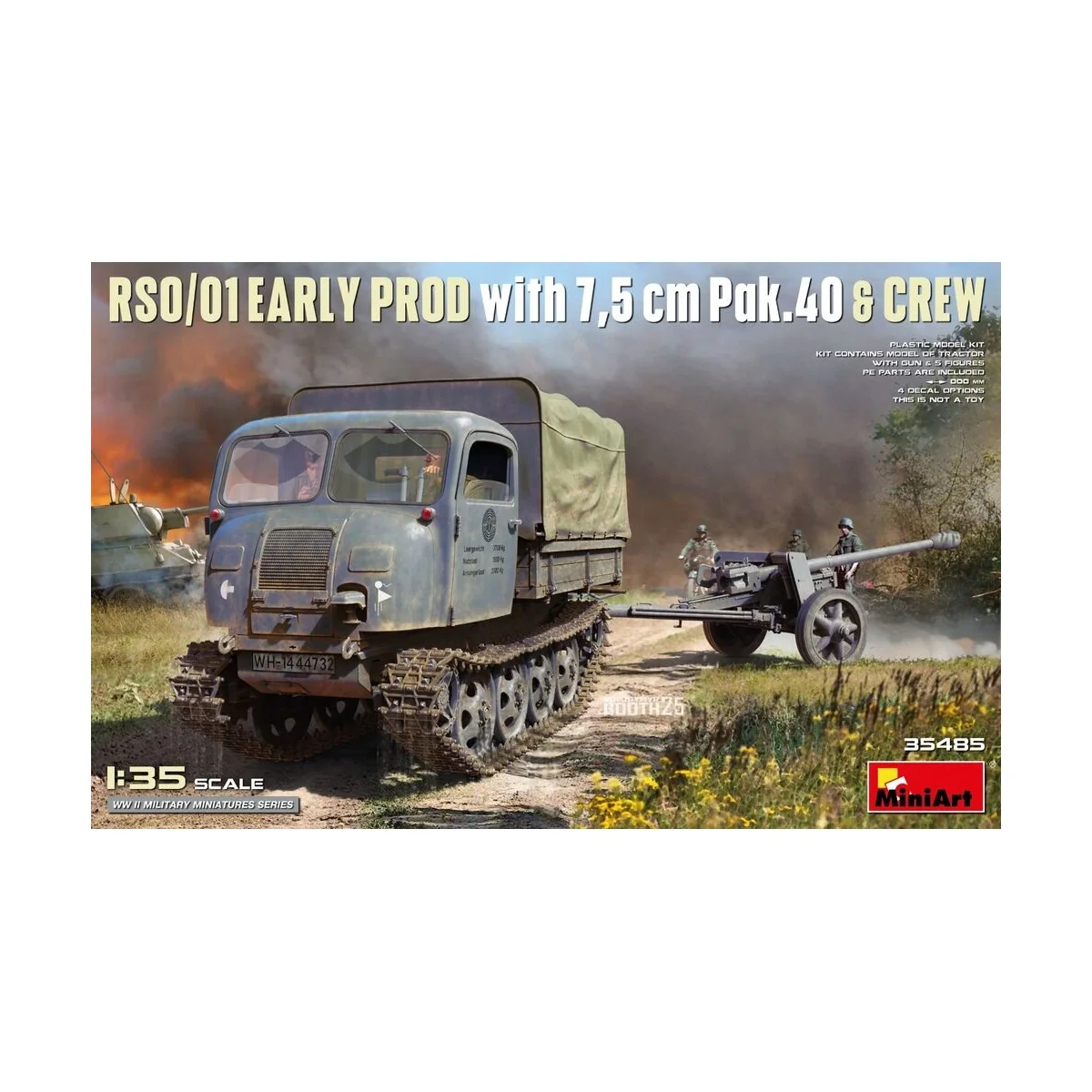 RSO/01 Early Prod. with 7, 5 cm Pak.40 & Crew, 1/35 - MiniArt 35485