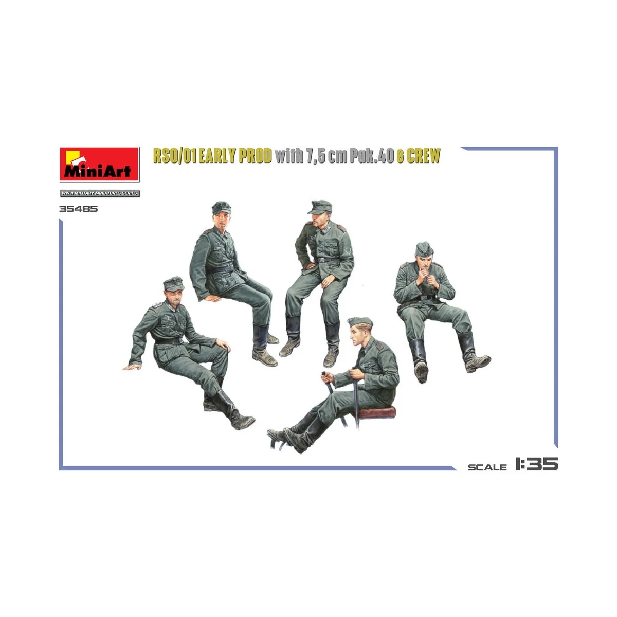 RSO/01 Early Prod. with 7, 5 cm Pak.40 & Crew, 1/35 - MiniArt 35485
