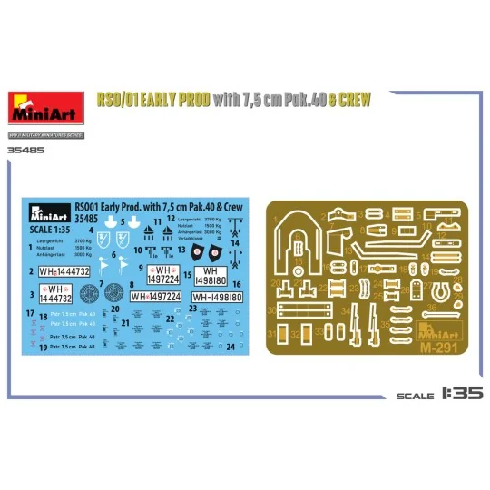 RSO/01 Early Prod. with 7, 5 cm Pak.40 & Crew, 1/35 - MiniArt 35485