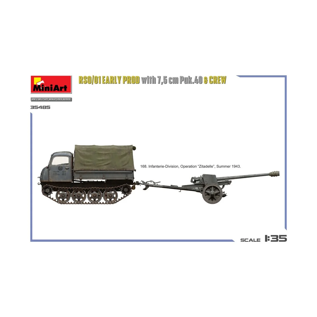 RSO/01 Early Prod. with 7, 5 cm Pak.40 & Crew, 1/35 - MiniArt 35485
