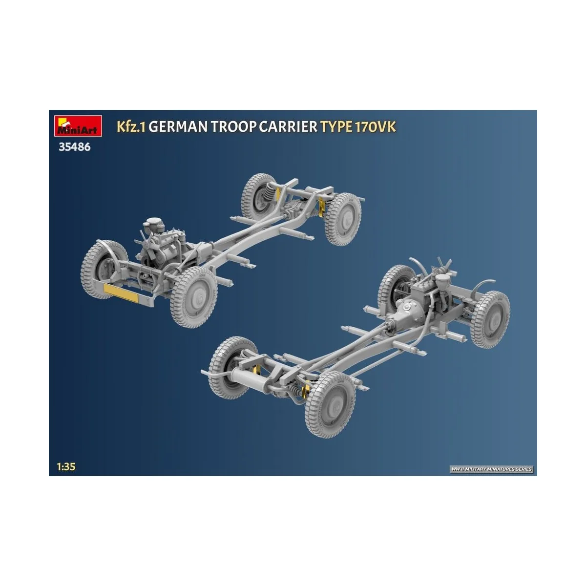 Kfz.1 German Troop Carrier Type 170VK, 1/35 - MiniArt 35486 Kfz.1 German Troop Carrier Type 170VK, 1/35 - MiniArt 35486