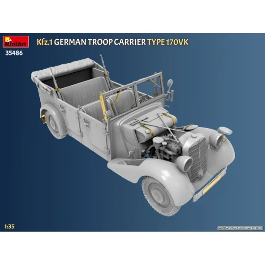Kfz.1 German Troop Carrier Type 170VK, 1/35 - MiniArt 35486 Kfz.1 German Troop Carrier Type 170VK, 1/35 - MiniArt 35486