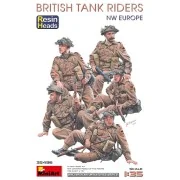British Tank Riders (NW Europe). Resin Heads, 1/35 - MiniArt 35496