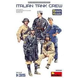 Italian Tank Crew. Resin Heads, 1/35 - MiniArt 35500