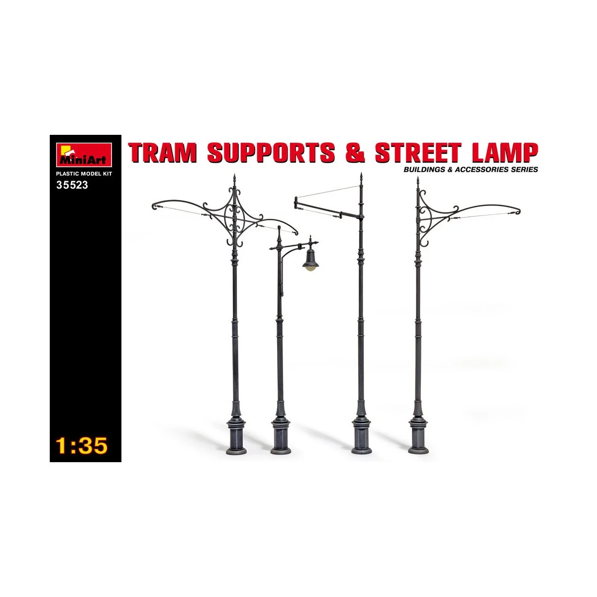 Tram Supports and Street Lamps, 1/35 - MiniArt 35523
