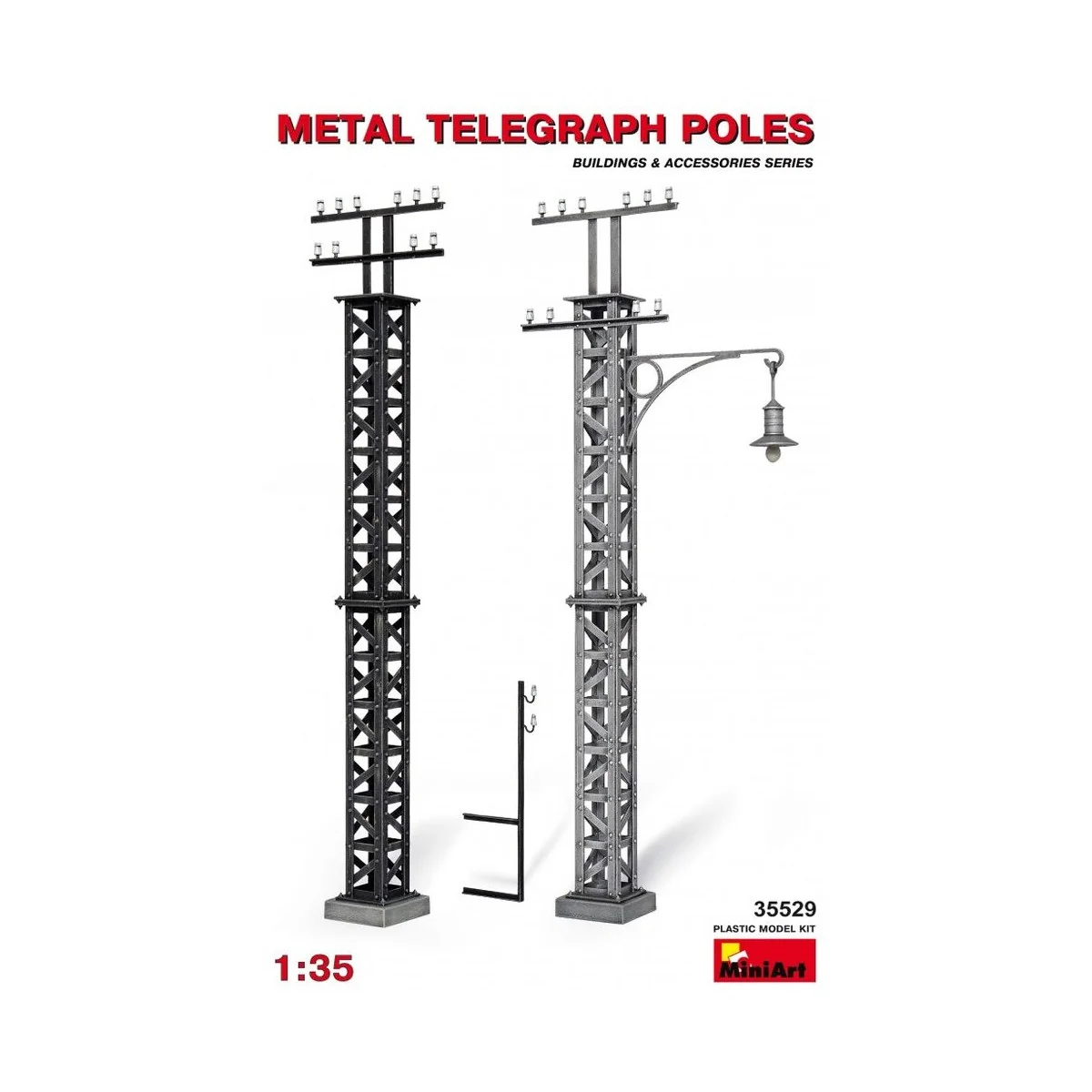 Metal Telegraph Poles, 1/35 - MiniArt 35529