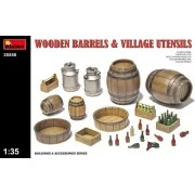 Wooden Barrels & Village Utensils, 1/35 - MiniArt 35550