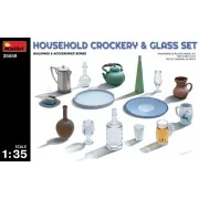 Household Crockery & Glass Set, 1/35 - MiniArt 35559