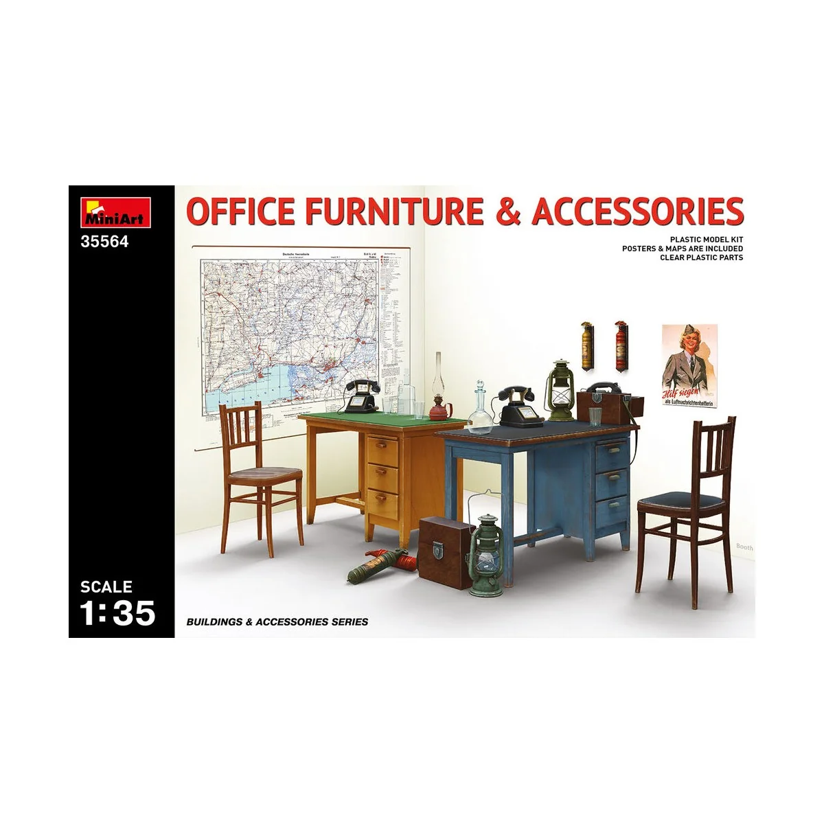 Office Furniture & Accessories, 1/35 - MiniArt 35564