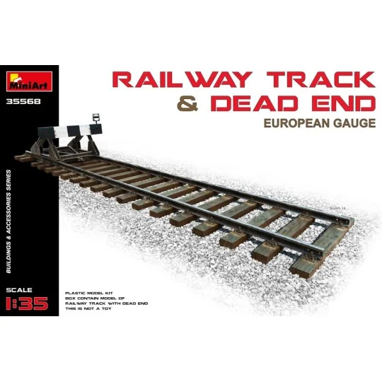 Railway Track & Dead End (European Gauge), 1/35 - MiniArt 35568
