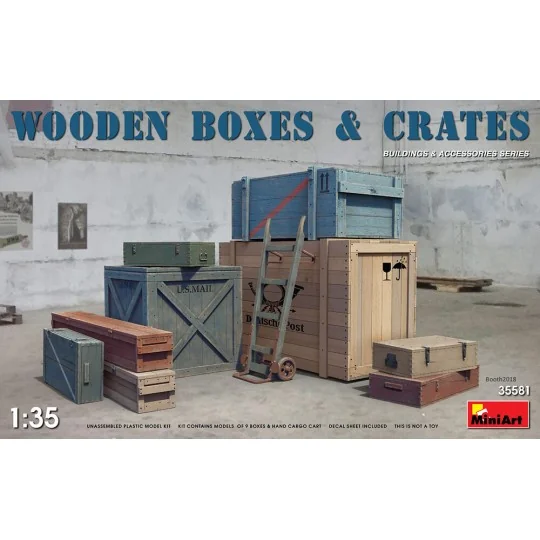 Wooden Boxes & Crates, 1/35 - MiniArt 35581