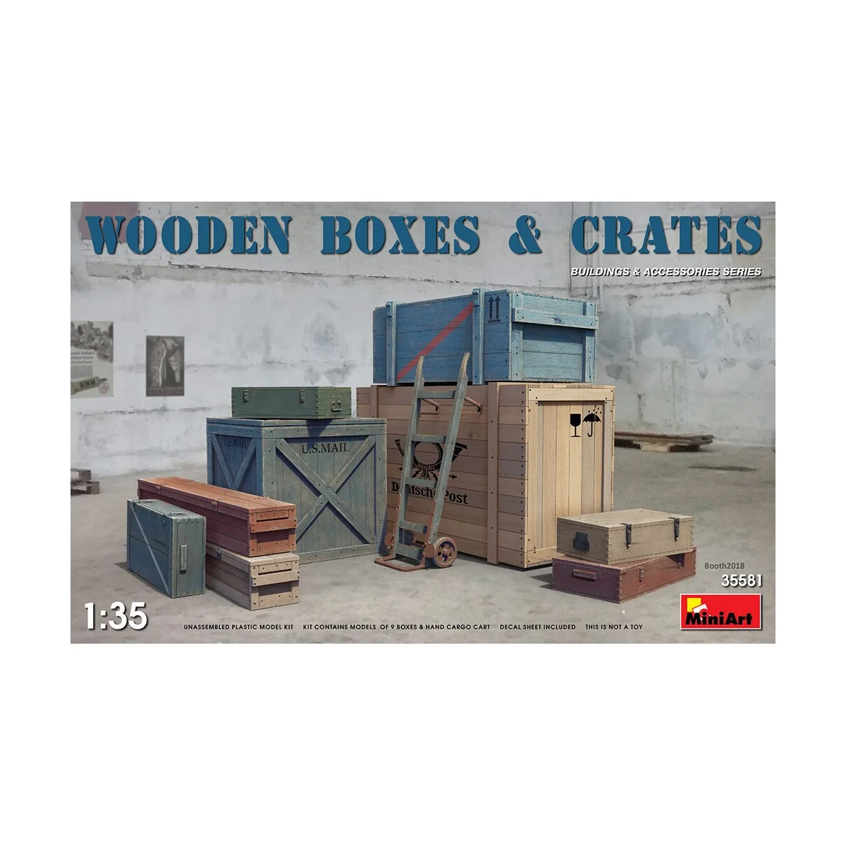 Wooden Boxes & Crates, 1/35 - MiniArt 35581