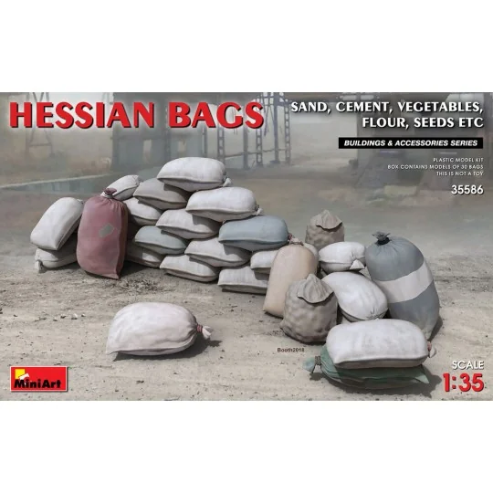 Hessian Bags(sand, cement, vegetables, flour etc), 1/35 - MiniArt 3...