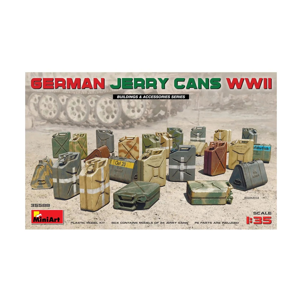 German Jerry Cans Set WW2, 1/35 - MiniArt 35588