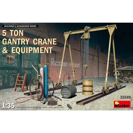 5 Ton Gantry Crane & Equipment, 1/35 - MiniArt 35589 5 Ton Gantry Crane & Equipment, 1/35 - MiniArt 35589