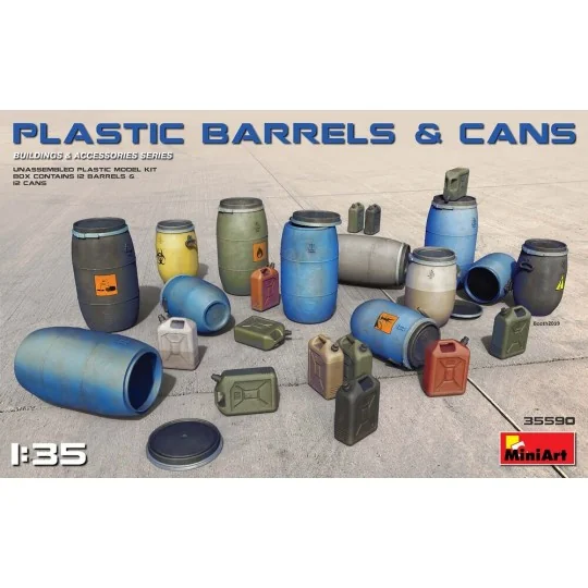Plastic Barrels & Cans, 1/35 - MiniArt 35590