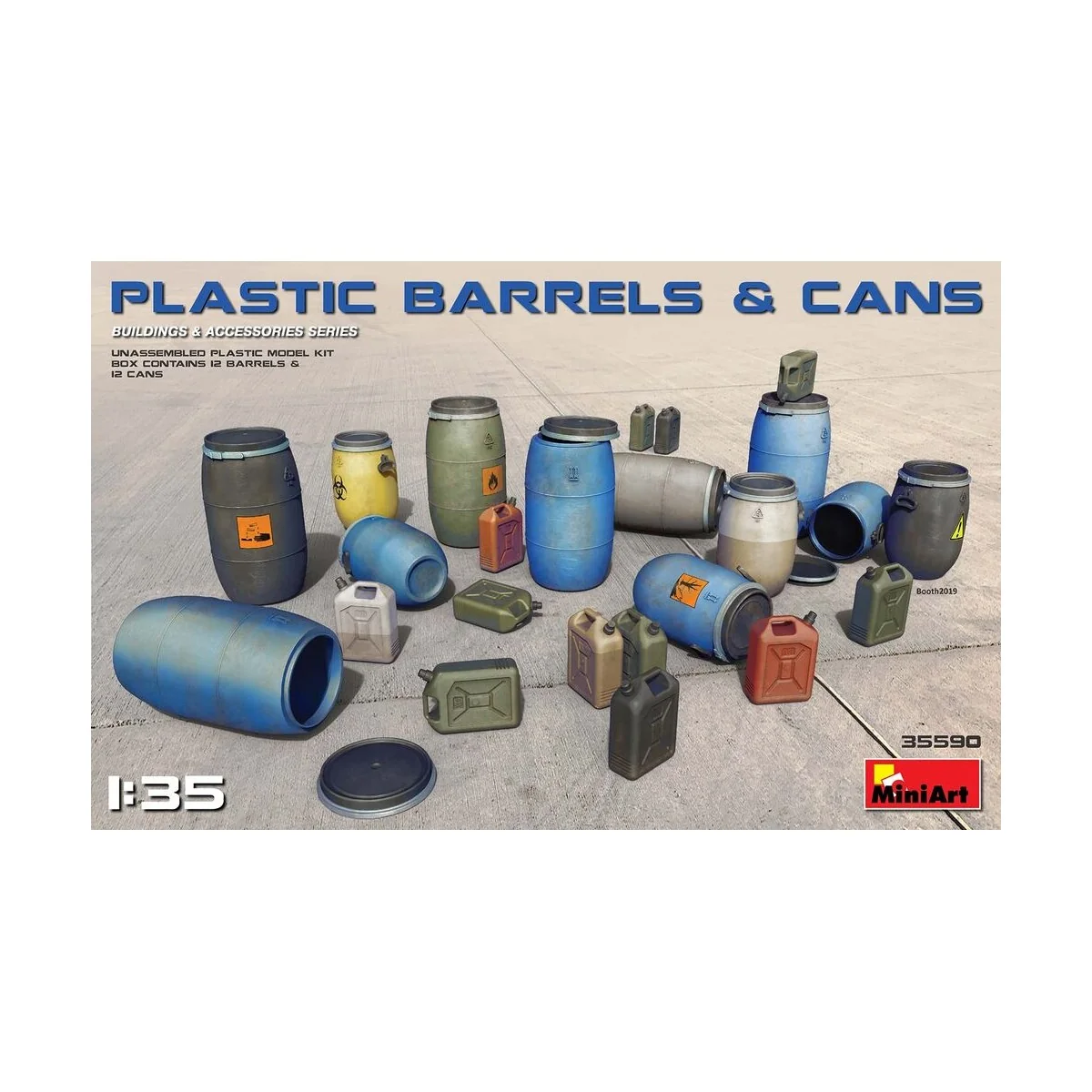 Plastic Barrels & Cans, 1/35 - MiniArt 35590