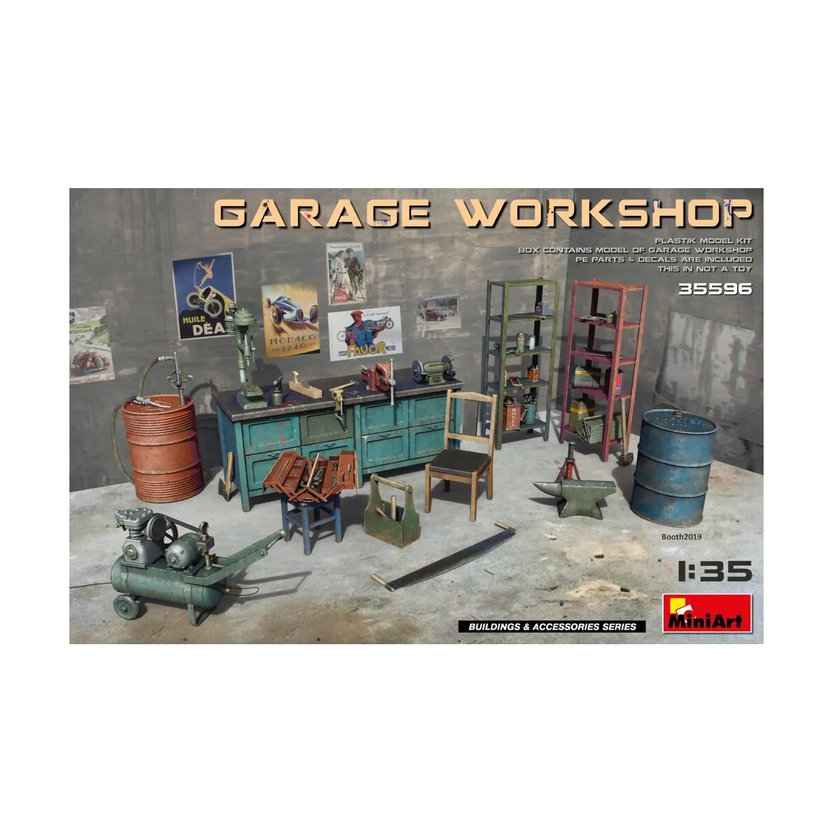 Garage Workshop, 1/35 - MiniArt 35596 Garage Workshop, 1/35 - MiniArt 35596