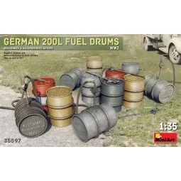 German 200L Fuel Drum Set WW2, 1/35 - MiniArt 35597