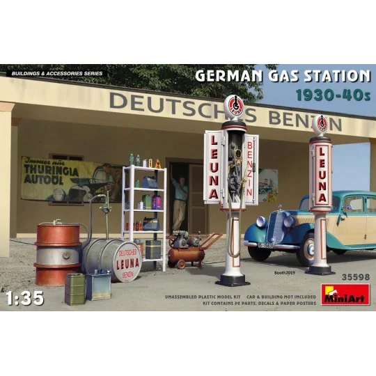 German Gas Station 1930-40s, 1/35 - MiniArt 35598