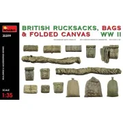 British Rucksacks, Bags & Folded Canvas WW2, 1/35 - MiniArt 35599