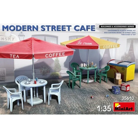 Modern Street Cafe, 1/35 - MiniArt 35610 Modern Street Cafe, 1/35 - MiniArt 35610
