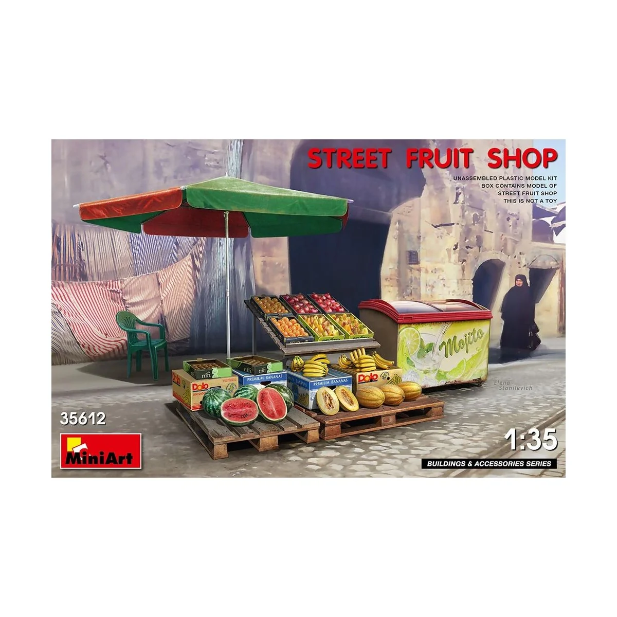 Street Fruit Shop, 1/35 - MiniArt 35612 Street Fruit Shop, 1/35 - MiniArt 35612